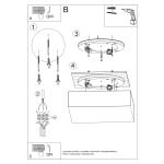 Lubinis šviestuvas HORUS 45 - Image 5