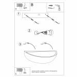 Sieninis šviestuvas ceramic OSKAR - Image 6