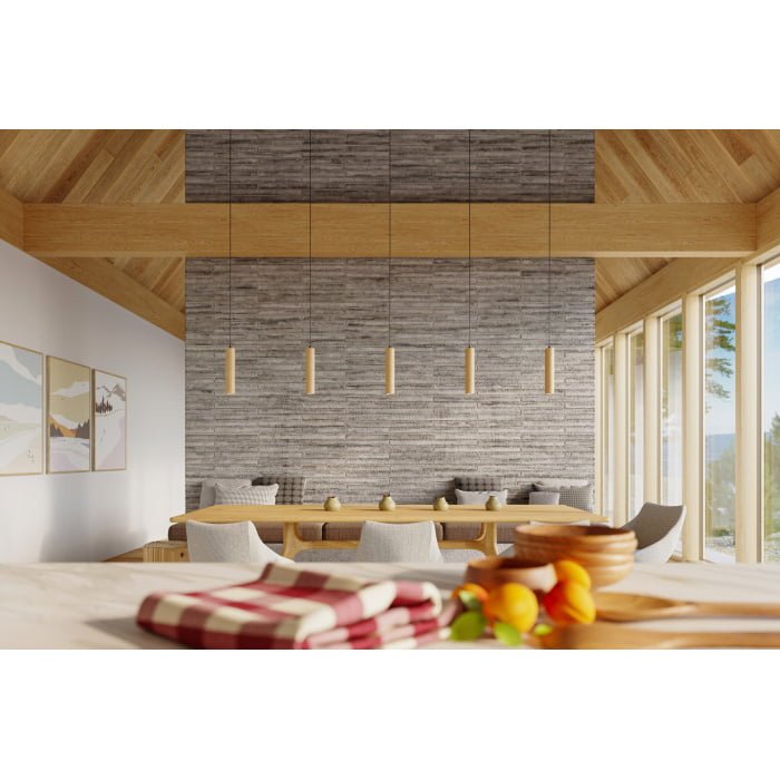 0638-14 Pakabinamas šviestuvas LINO 3 wood - Image 7