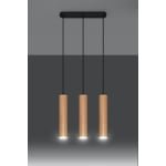 Pakabinamas šviestuvas LINO 3 wood - Image 2