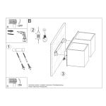 Sieninis šviestuvas QUAD 2 - Image 6