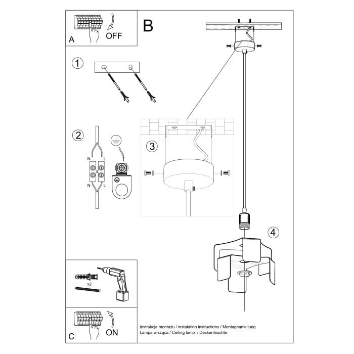 0667-11 Pakabinamas šviestuvas TULIP - Image 5