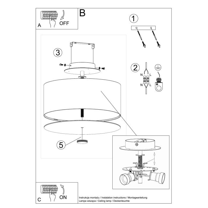 0759-11 Lubinis šviestuvas SKALA 30 - Image 5