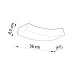 Sieninis šviestuvas ceramic HATTOR - Image 4