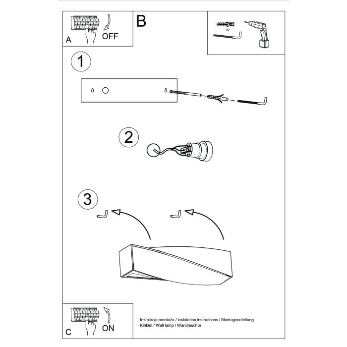 Sieninis šviestuvas ceramic SIGMA - Image 5