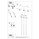 Pakabinamas šviestuvas MOZAICA 3L /e - Image 5