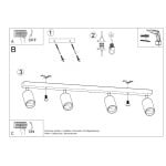 Lubinis šviestuvas BERG 4 - Image 5