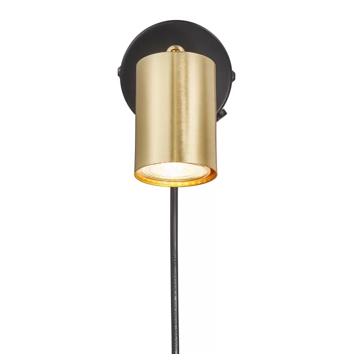 Sieninis šviestuvas Explore žalvarinis - Image 4