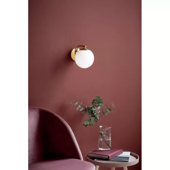 Sieninis šviestuvas Grant žalvarinis - Image 2