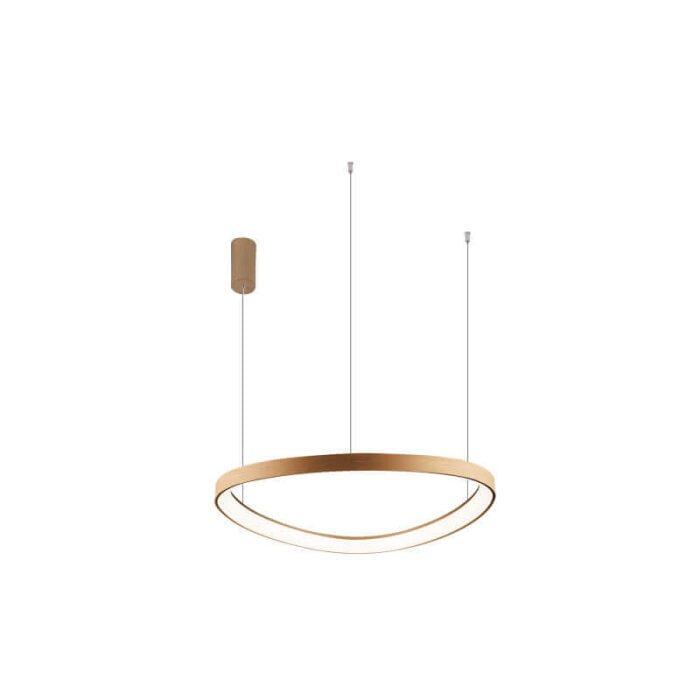 pakabinamas-led-dimeriuojamas-sviestuvas-delta-48w-3000k-triac-brushed-gold Pakabinamas LED dimeriuojamas šviestuvas Delta Triac žalvarinis - Image 1