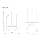 Pakabinamas LED dimeriuojamas šviestuvas Delta Triac žalvarinis - Image 2