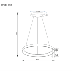 Pakabinamas LED dimeriuojamas šviestuvas Omega D48 - Image 2