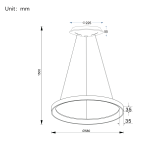 Pakabinamas LED dimeriuojamas šviestuvas Omega D58 - Image 2