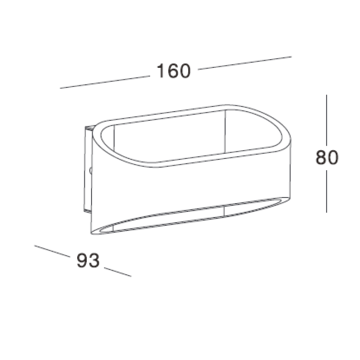 Sieninis LED šviestuvas Organic - Image 6