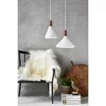 Pakabinamas šviestuvas Nori 27 baltas - Image 5