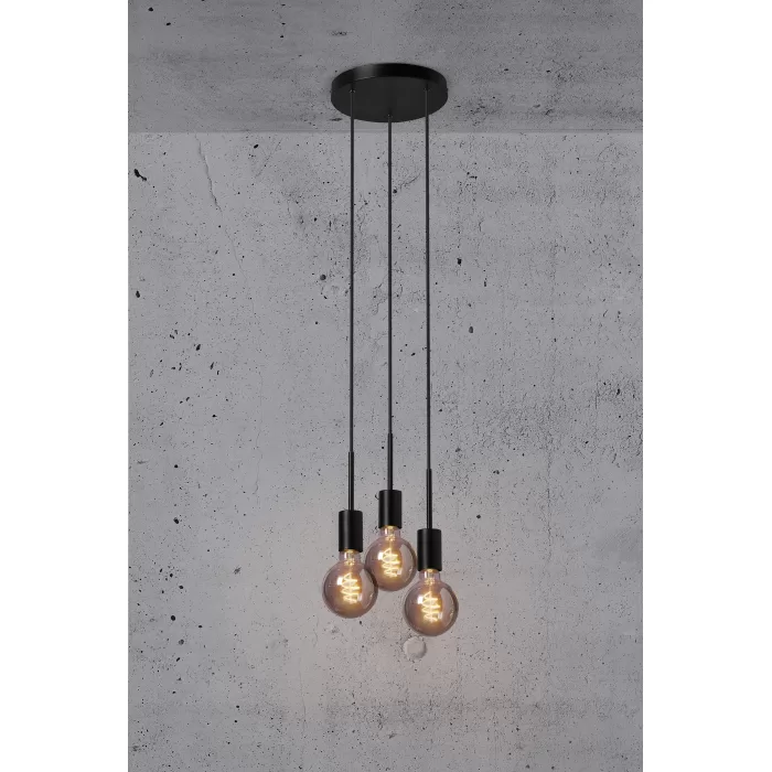 M Paco 2112063003_1 Pakabinamas šviestuvas Paco 3-Spot juodas - Image 5