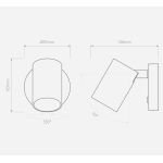 SIENINIS ŠVIESTUVAS ASCOLI juodas - Image 4