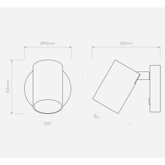 SIENINIS ŠVIESTUVAS ASCOLI juodas 4 SIENINIS ŠVIESTUVAS ASCOLI juodas - Image 4