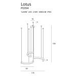 Pakabinamas šviestuvas Lotus - Image 3