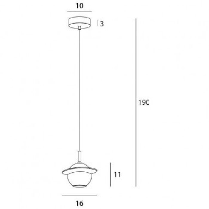 Pakabinamas šviestuvas Uranos - Image 3