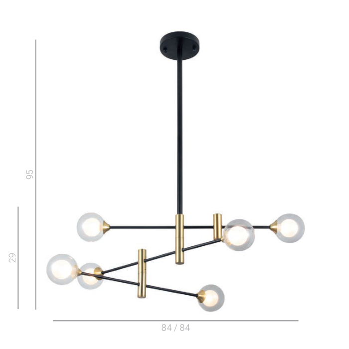 Pakabinamas šviestuvas Marino 6 - Image 2