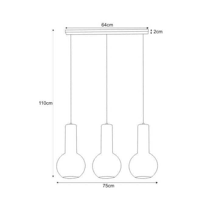 Pakabinamas šviestuvas ARVI WHITE - Image 2