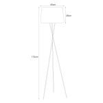 Pastatotamas šviestuvas (toršeras) REMI GOLD - Image 2