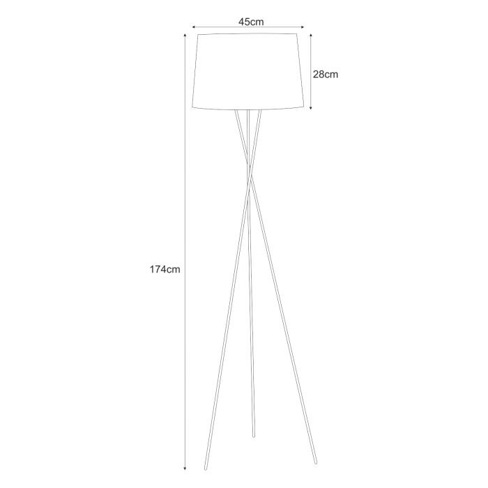 Pastatotamas šviestuvas (toršeras) REMI GOLD - Image 2