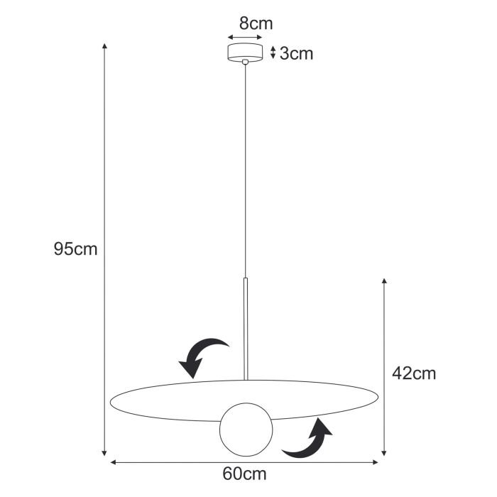 Pakabinamas šviestuvas FERMI - Image 2