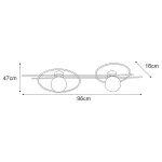 Sieninis šviestuvas CORSA - Image 2