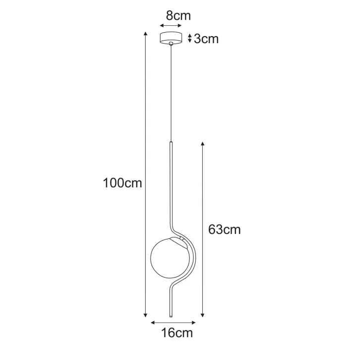 Pakabinamas šviestuvas VELA - Image 2