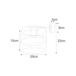 Sieninis šviestuvas MALAVI - Image 2