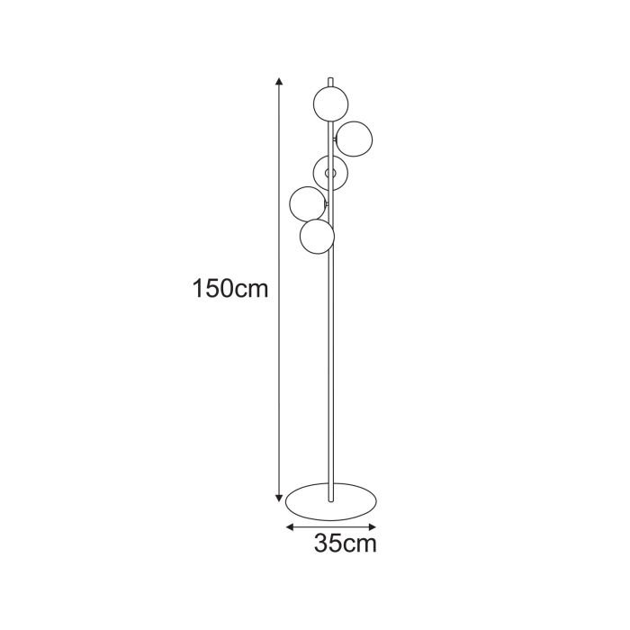 Pastatotamas šviestuvas (toršeras) SATURNO - Image 2