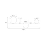 Sieninis šviestuvas TALAR - Image 2