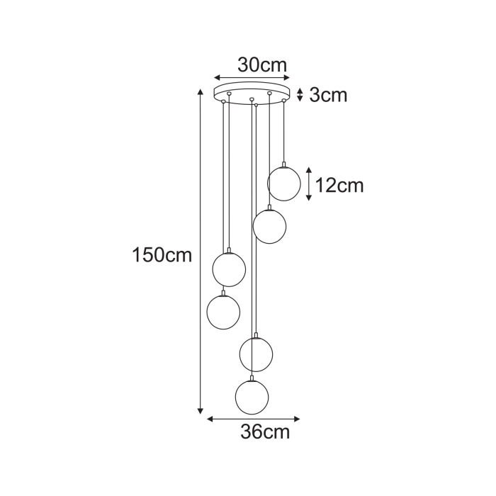 Pakabinamas šviestuvas TESORO - Image 2