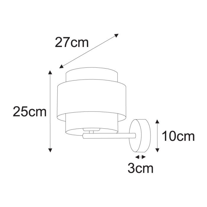 Sieninis šviestuvas AMOS - Image 2